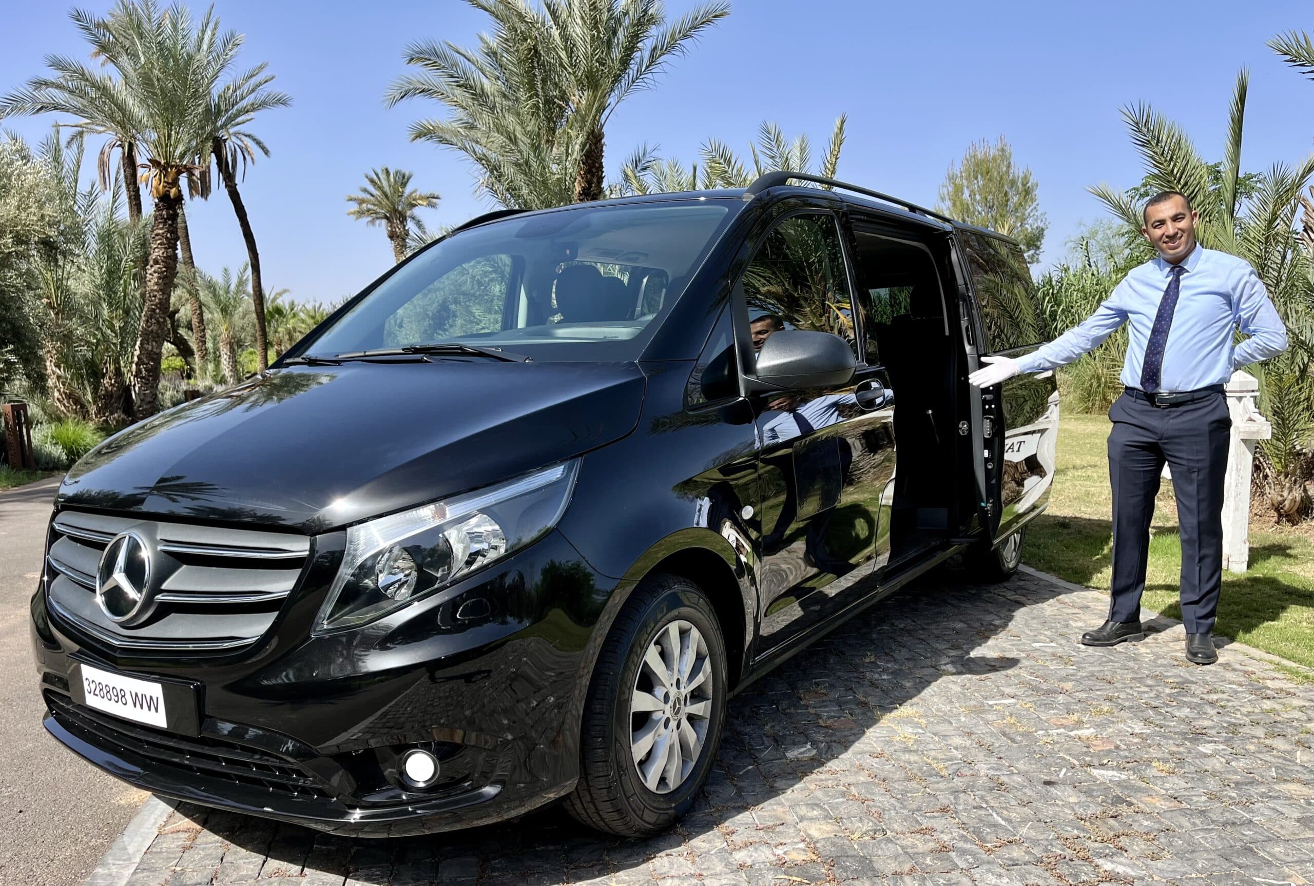 Private chauffeured Mercedes luxury fleet for VIP transport across Morocco